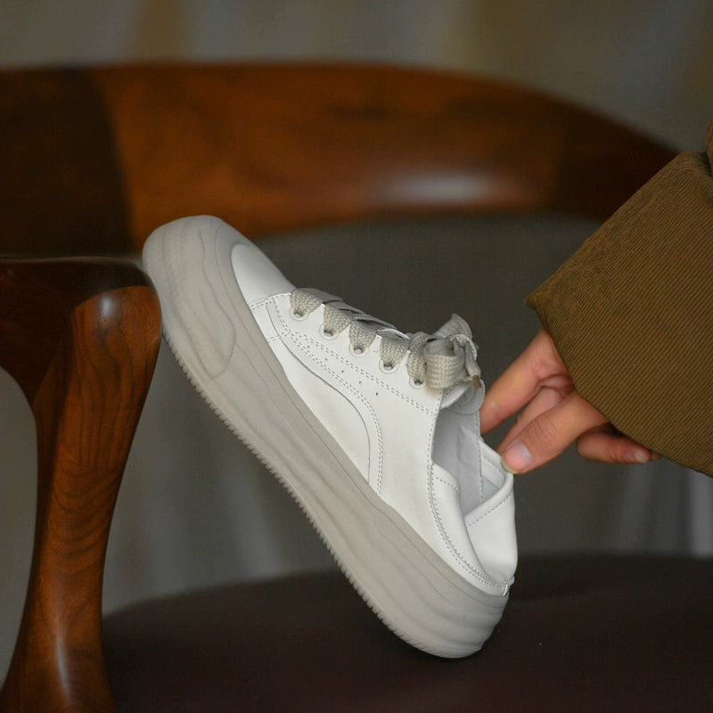 Cloud Crest Chunky White Sneakers