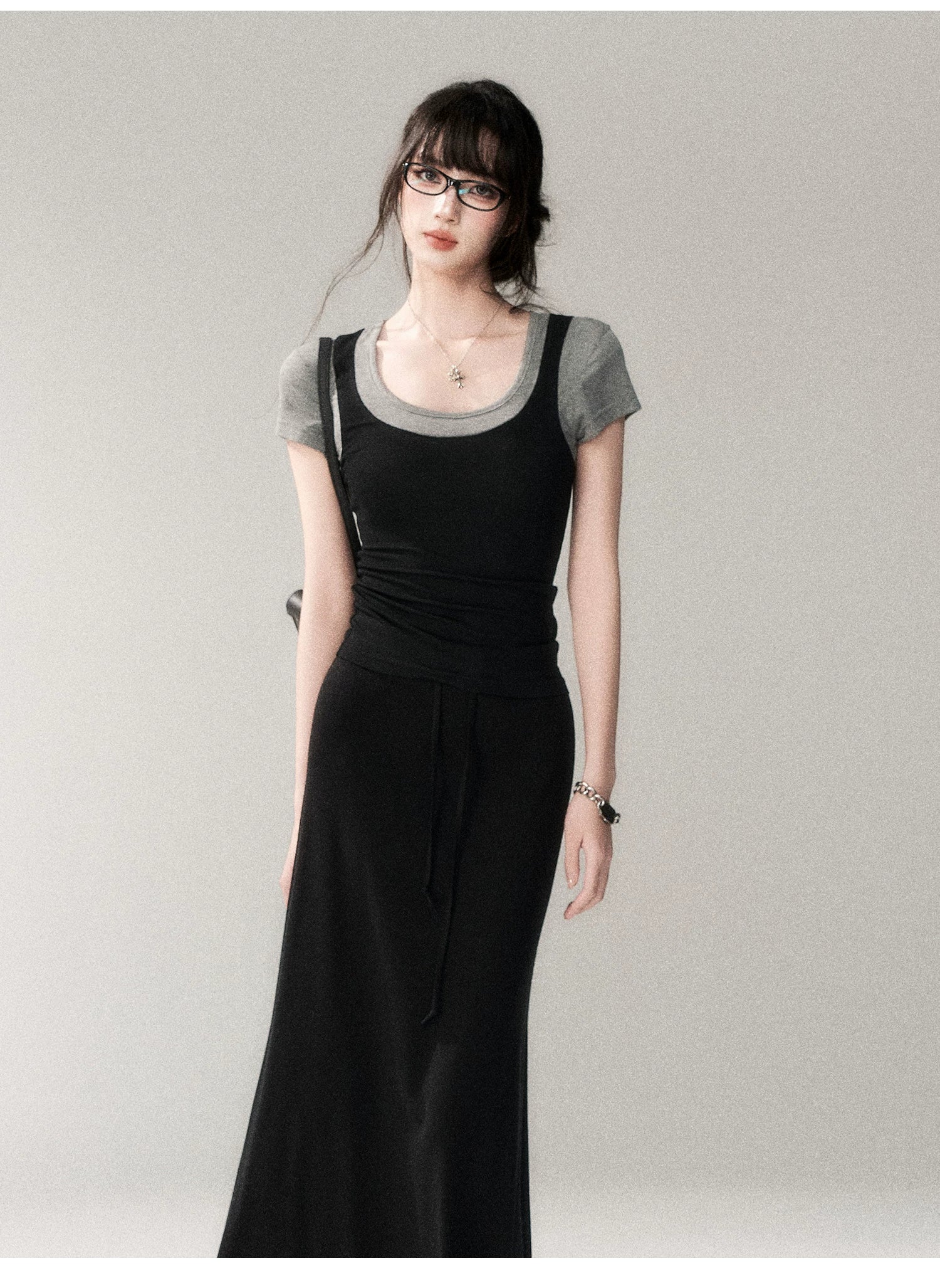 Scholar Layered Scoop‑Neck Top