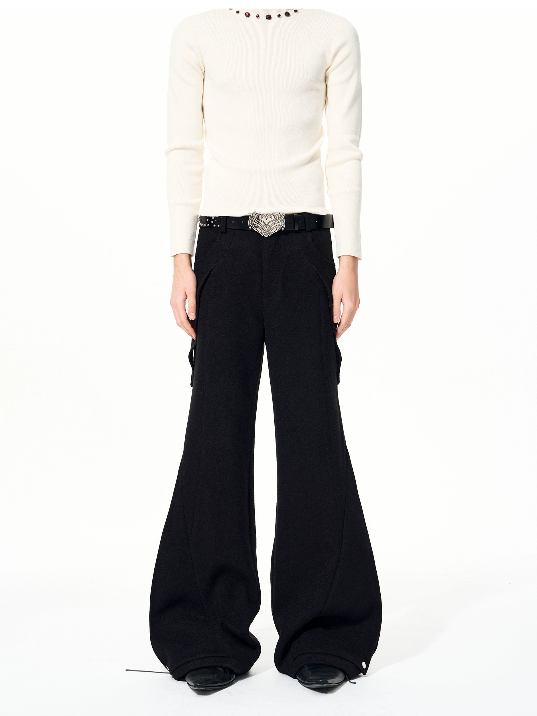 Shadow Vane Split Hem Trousers and Jacket Setup