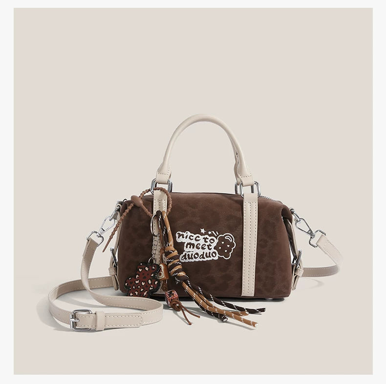 Doodle Charm Barrel Bag