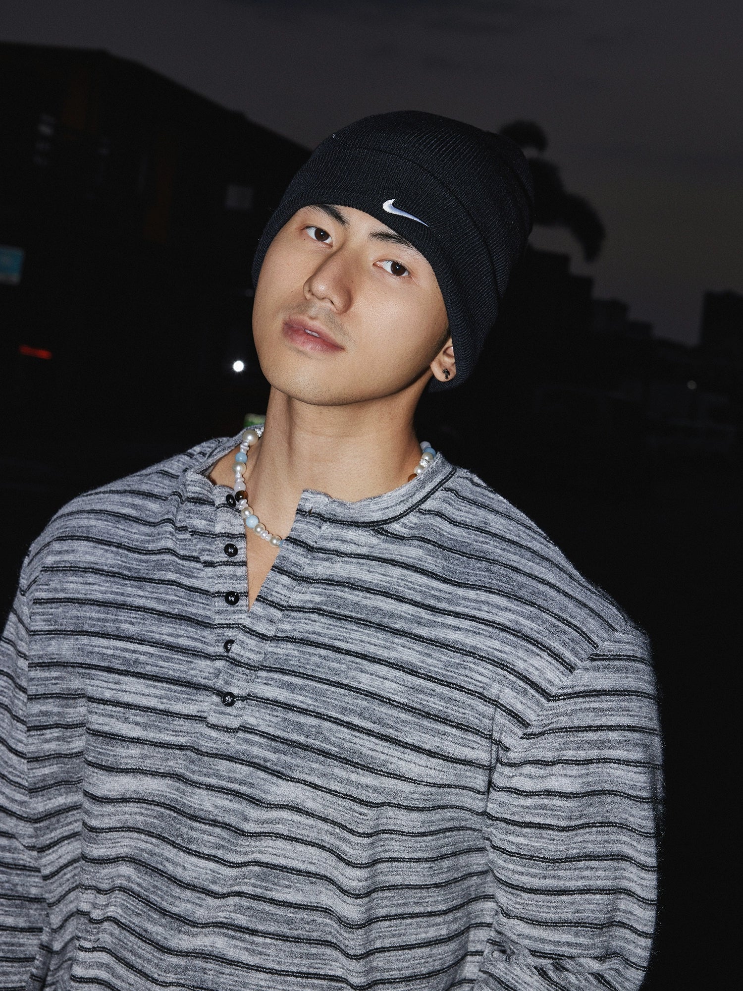 Cloudline Shadow Henley Knit Top