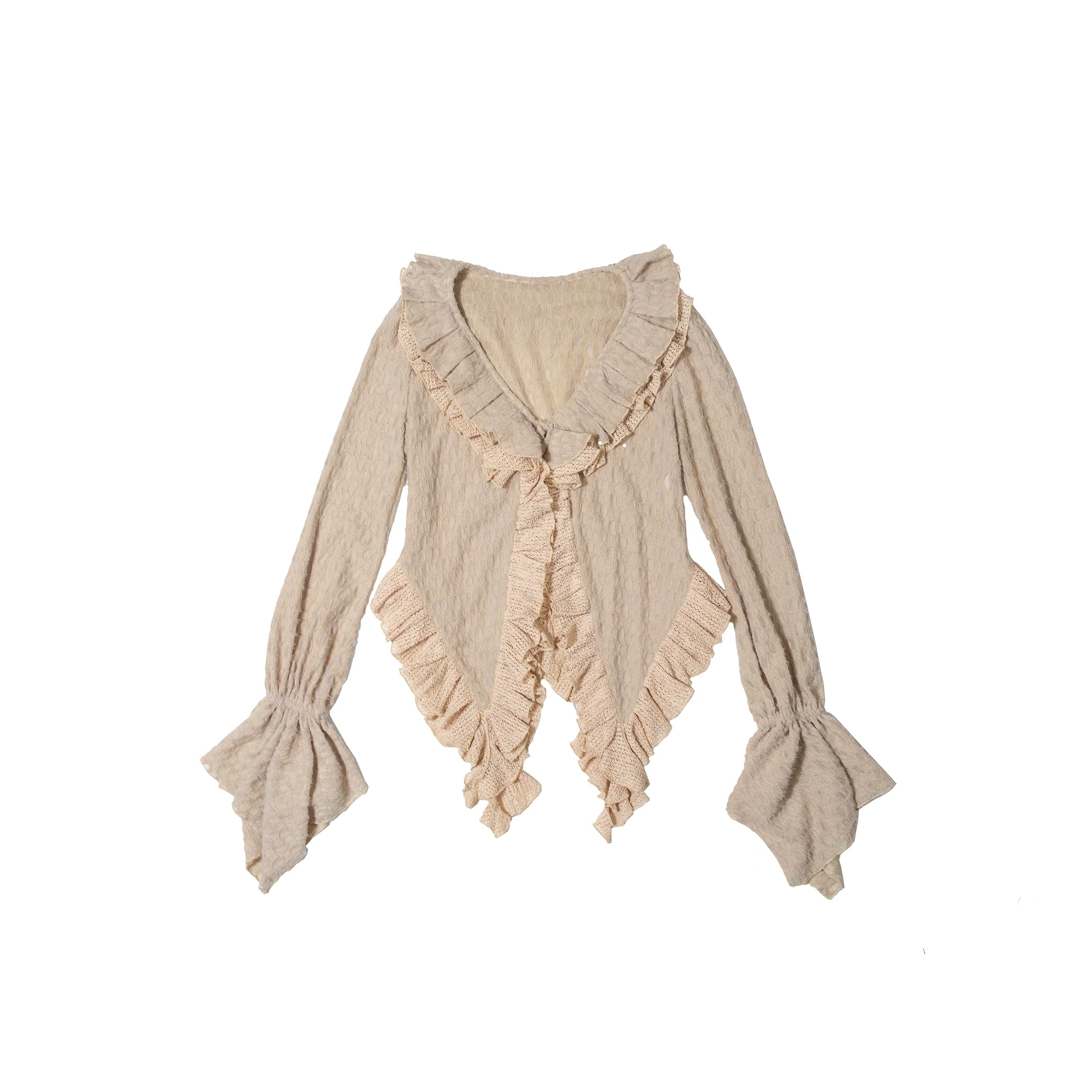 ARIADNAw Victorian-Inspired Ruffled Blouse