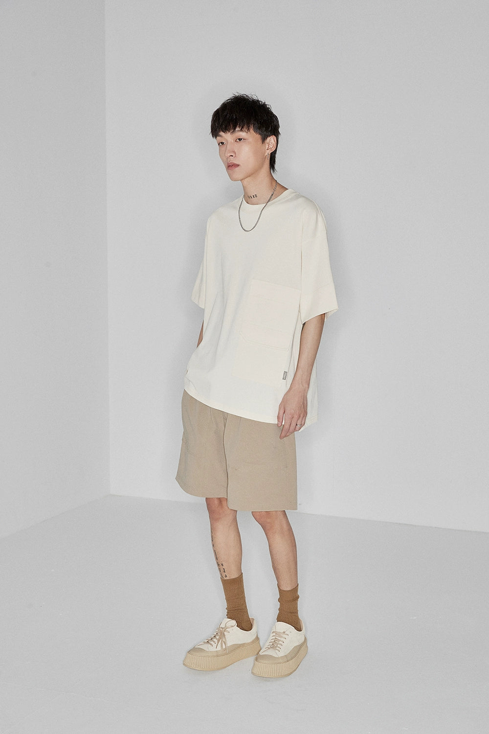 Drawstring Chino Shorts