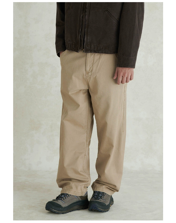 Army Green/Khaki Loose Casual Pants