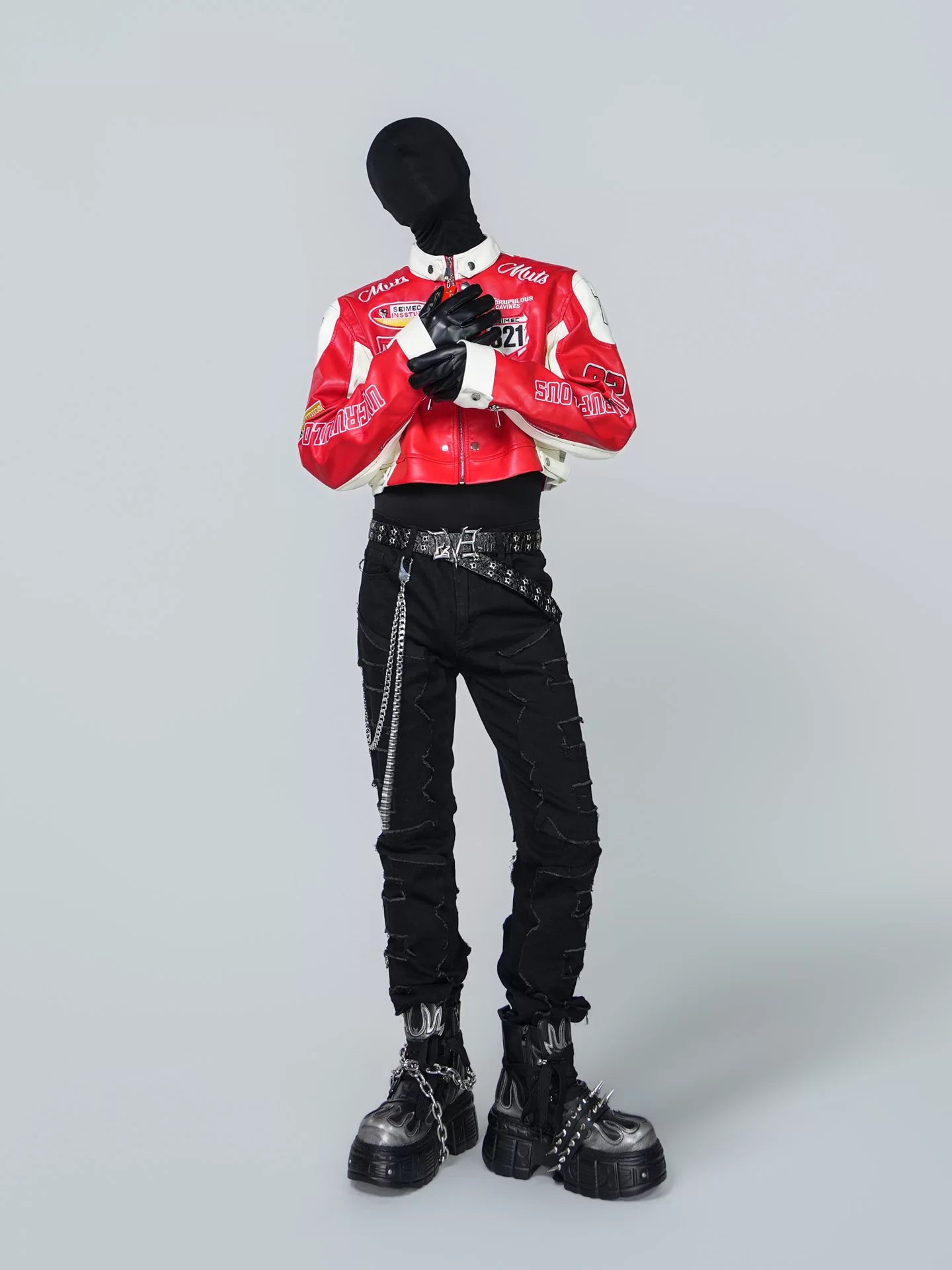 Scarlet Overdrive Cropped Racing Jacket