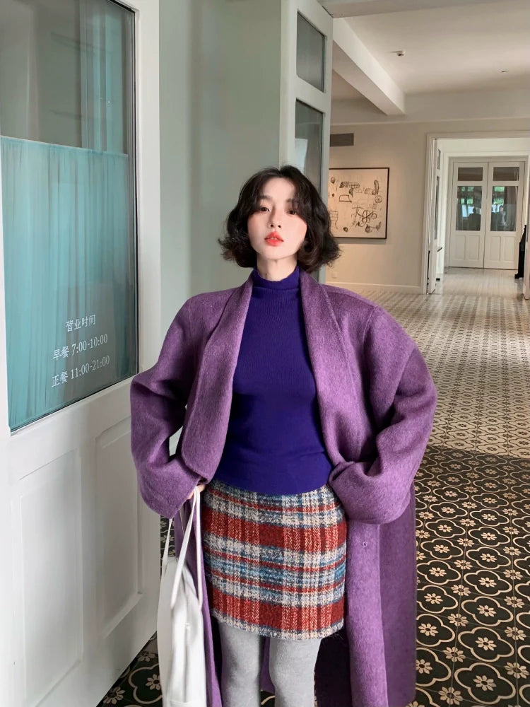 Single-Breasted Wool Coat