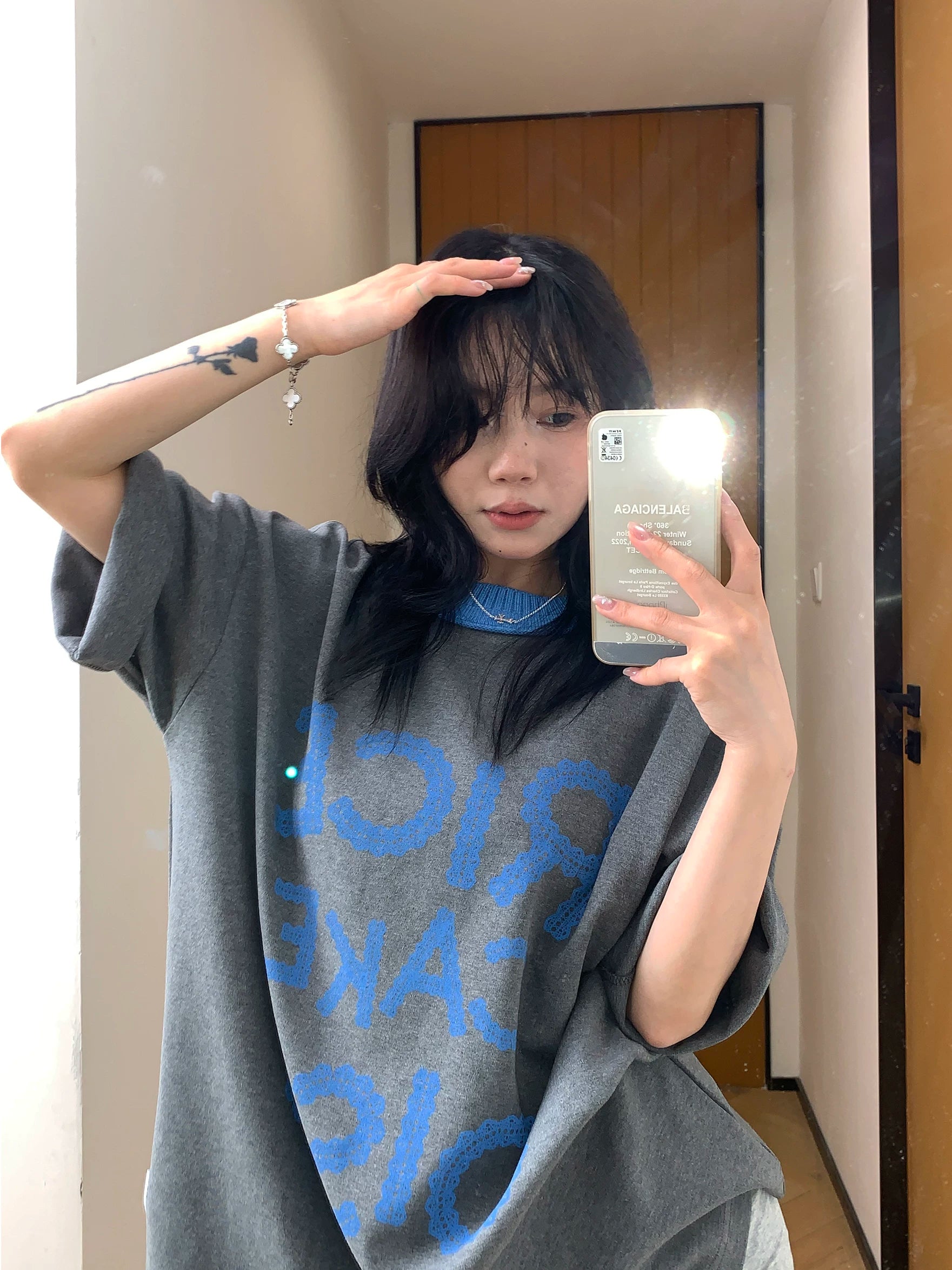 Charcoal Bubble Logo Tee