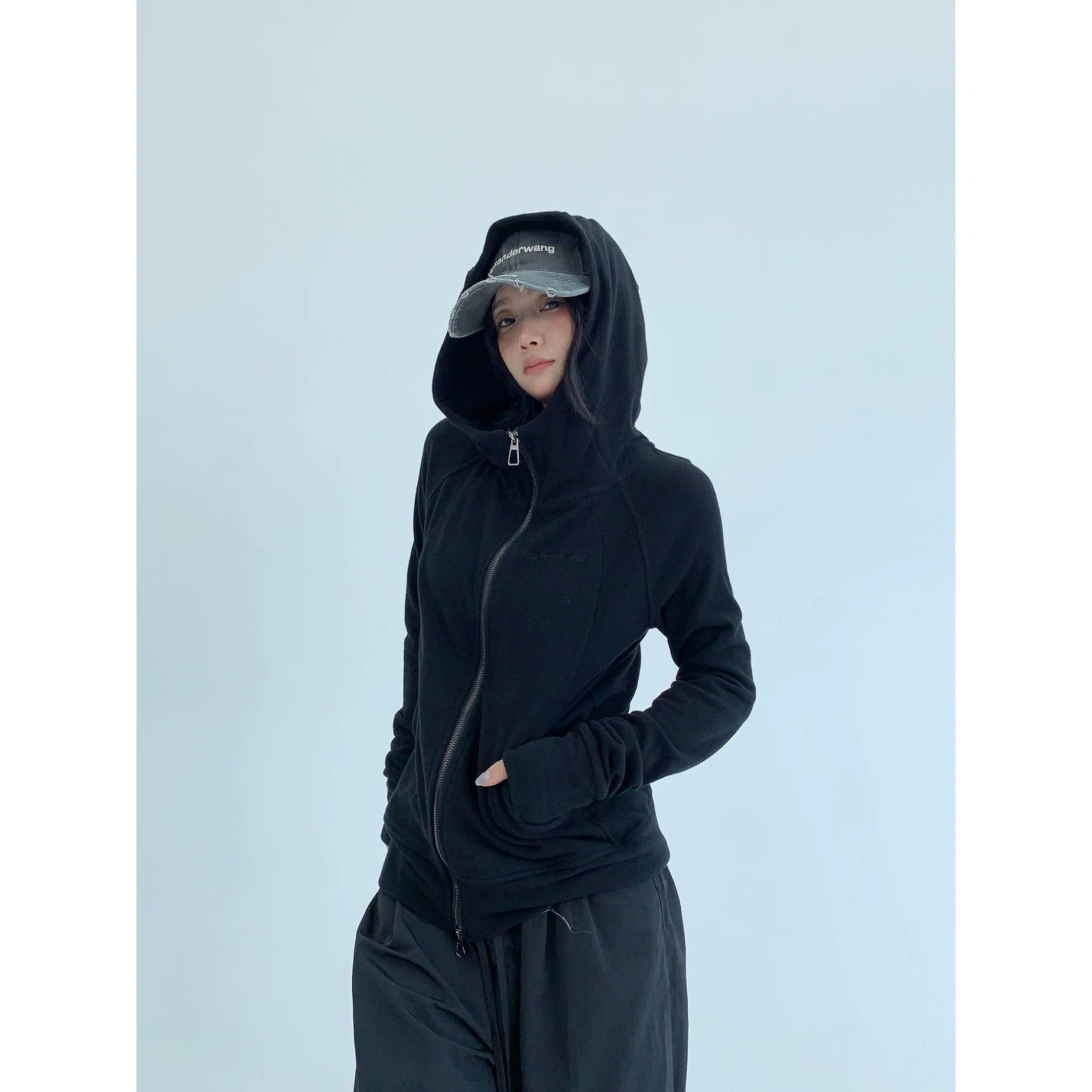 Mushroom Script Zip Hoodie