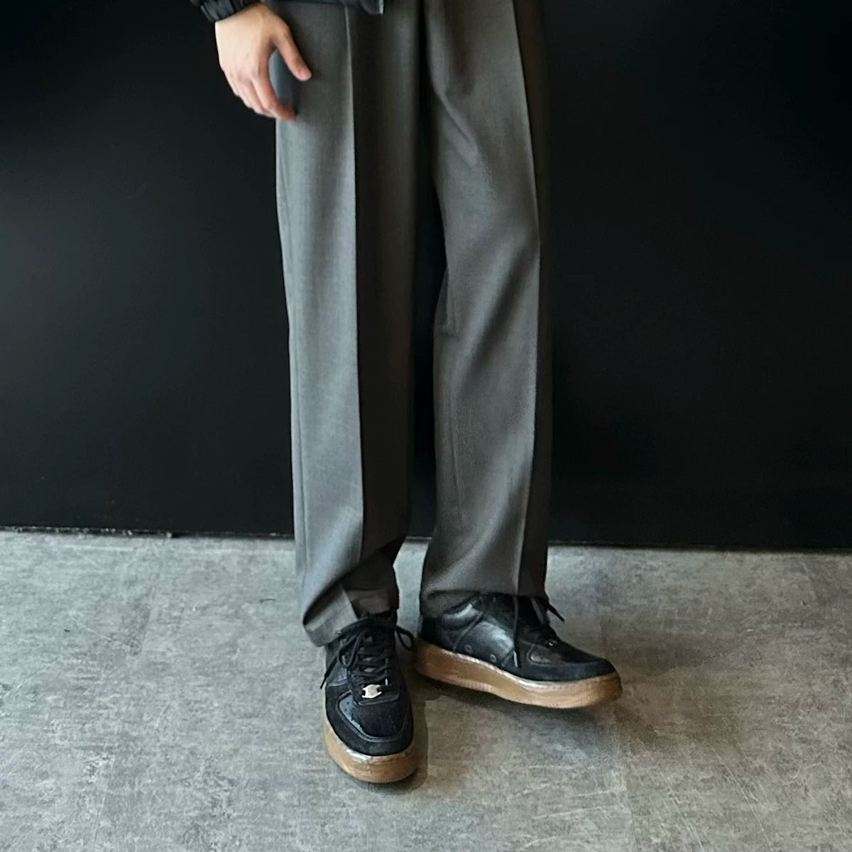 Vintage Leather Court Sneakers