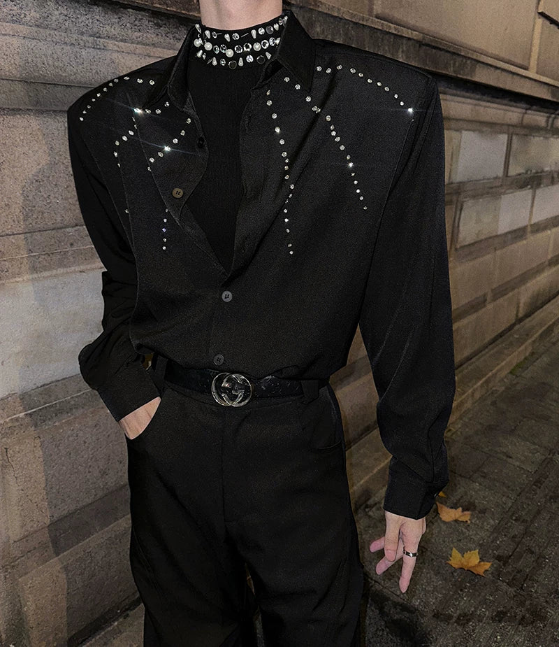 Nocturne Constellation Crystal Dress Shirt