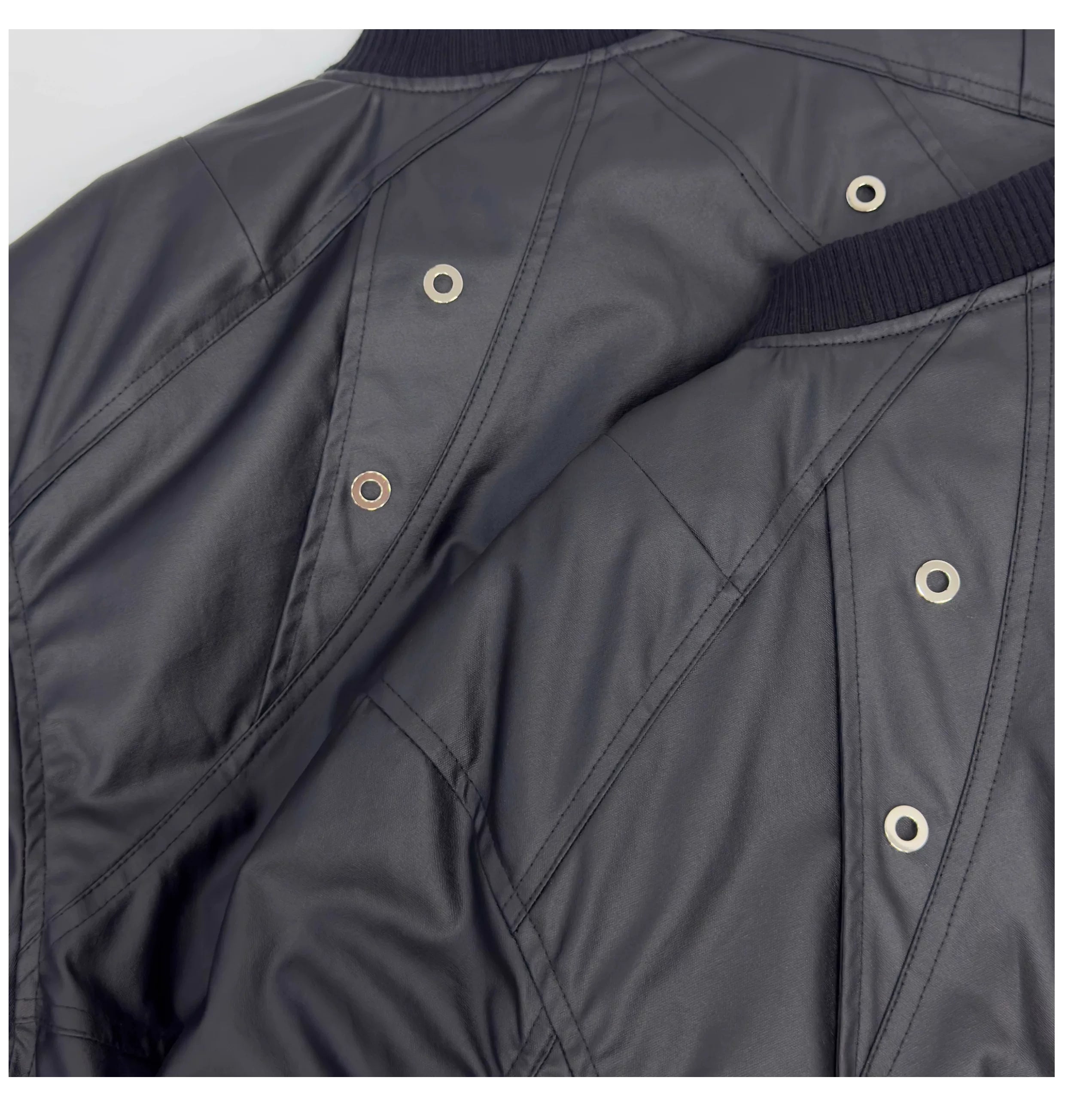Circuit Panel Crop Bomber Jacket