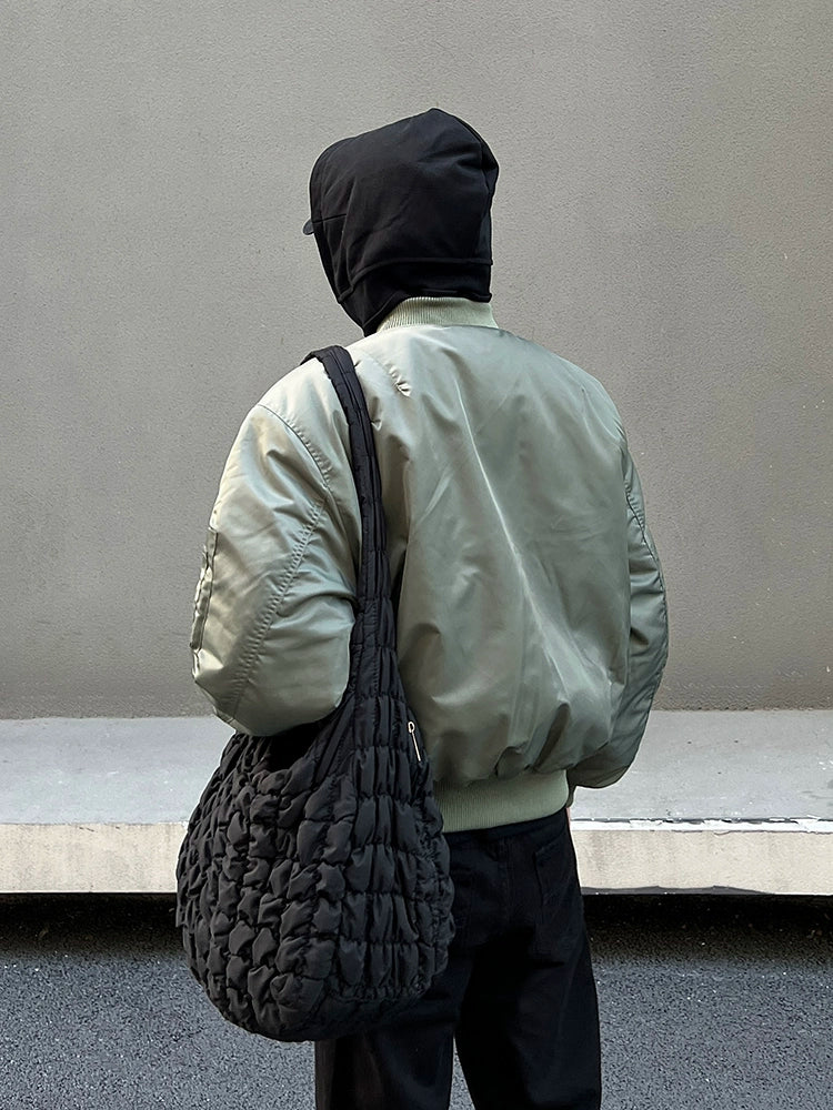 Verdant Ember Street Bomber Jacket