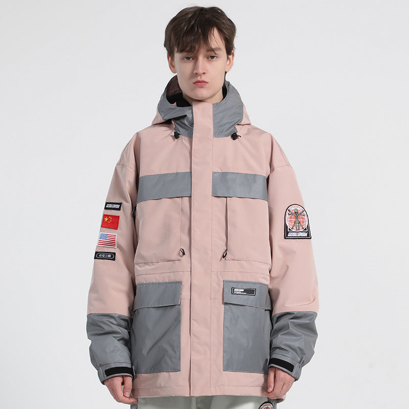 Matching Reflective Panel Ski Jackets