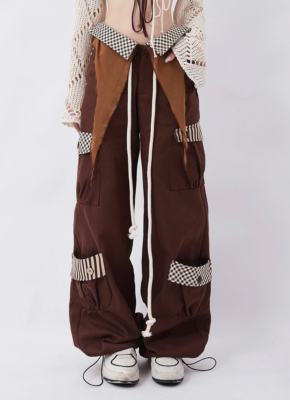 Creative Multi-Pocket Loose Pants - chiclara