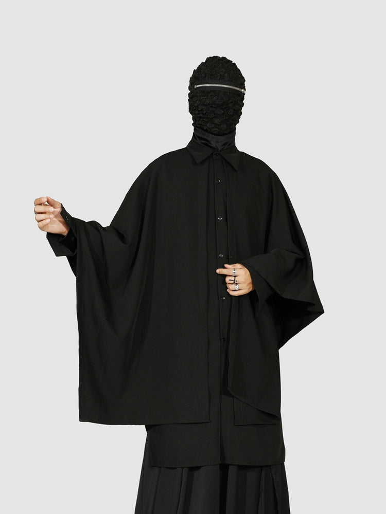 Avant-Garde Oversized Black Shirt