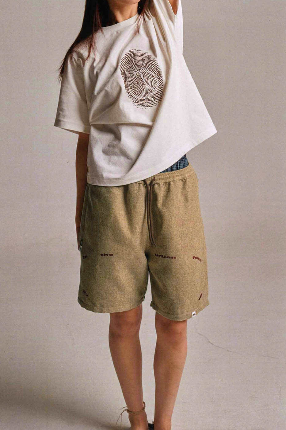 Urban Forest Text Shorts