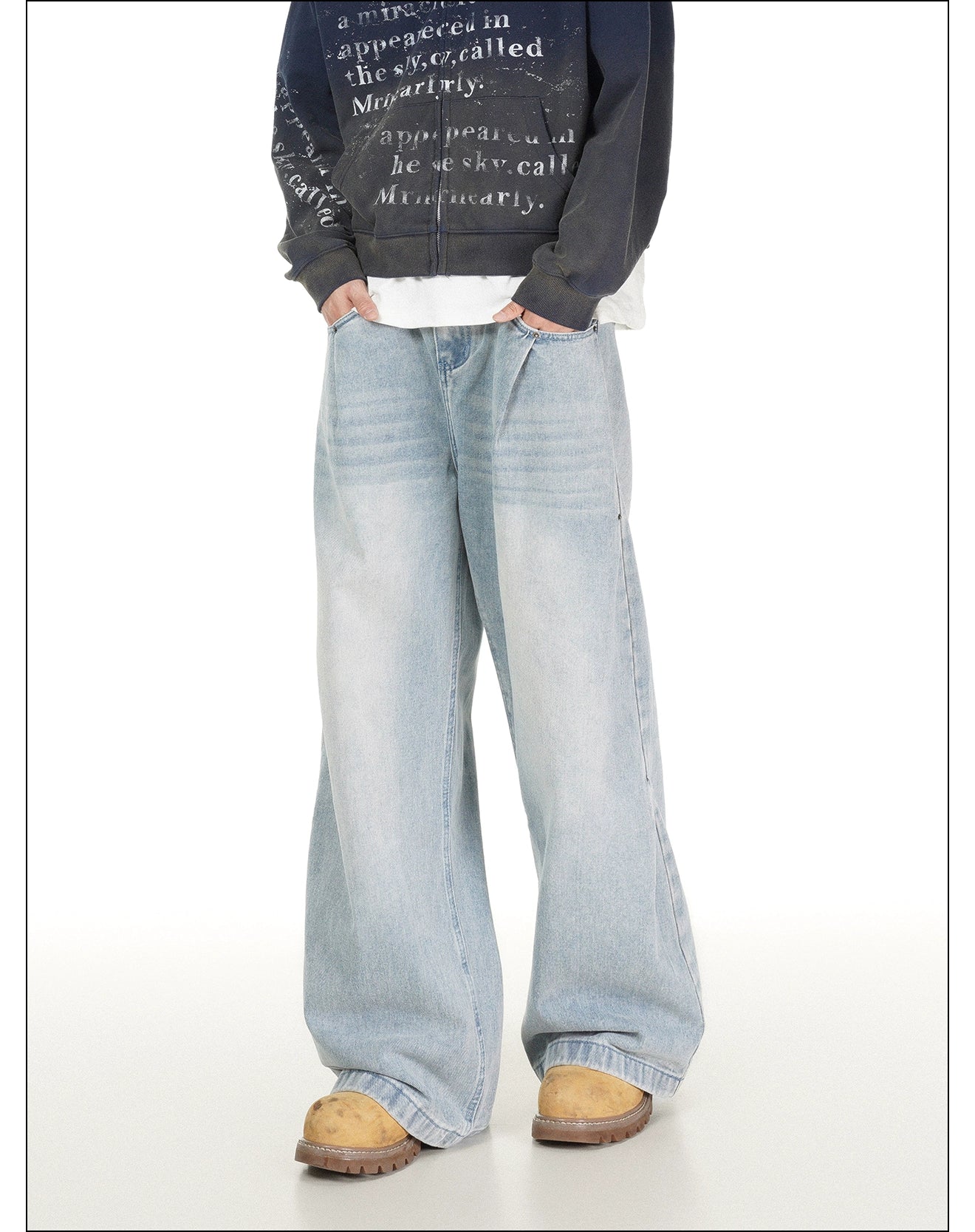 Glacier Wash Giant Leg Jeans