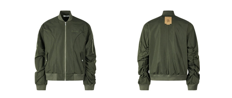 Trendy Ribbed Bomber Jackets