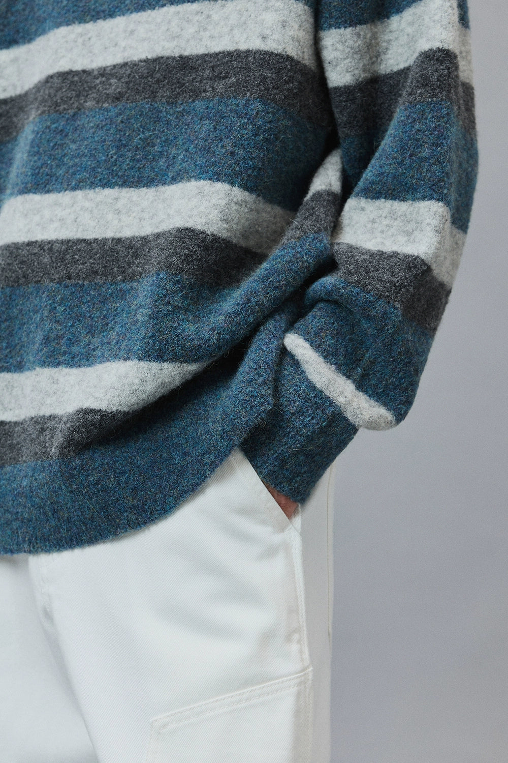 Tri-Color Stripe Sweater