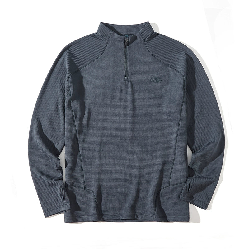Wool Thermal Stand-Collar T-shirt