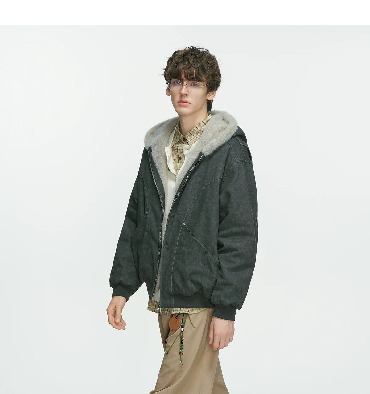 Frostcore Sherpa Hooded Bomber Jacket