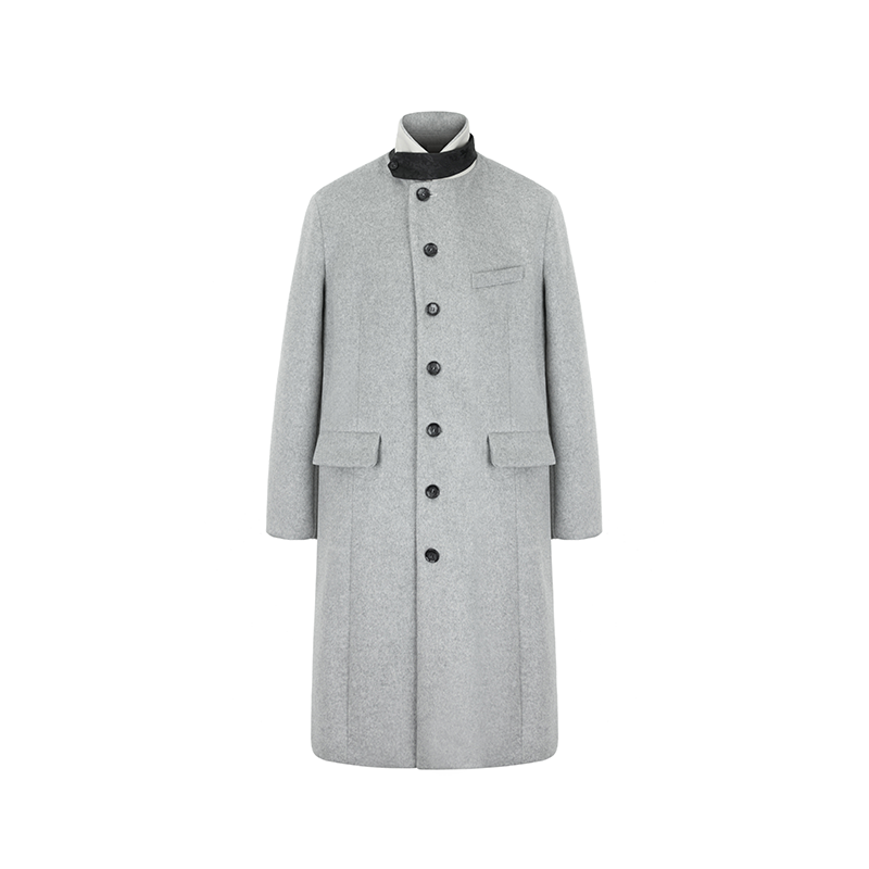Modern Stand Collar Overcoat