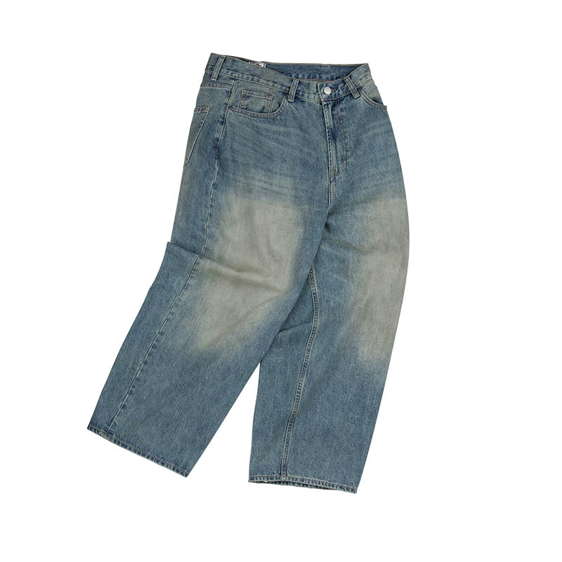 Sunfade Vintage Wash Wide-Leg Jeans