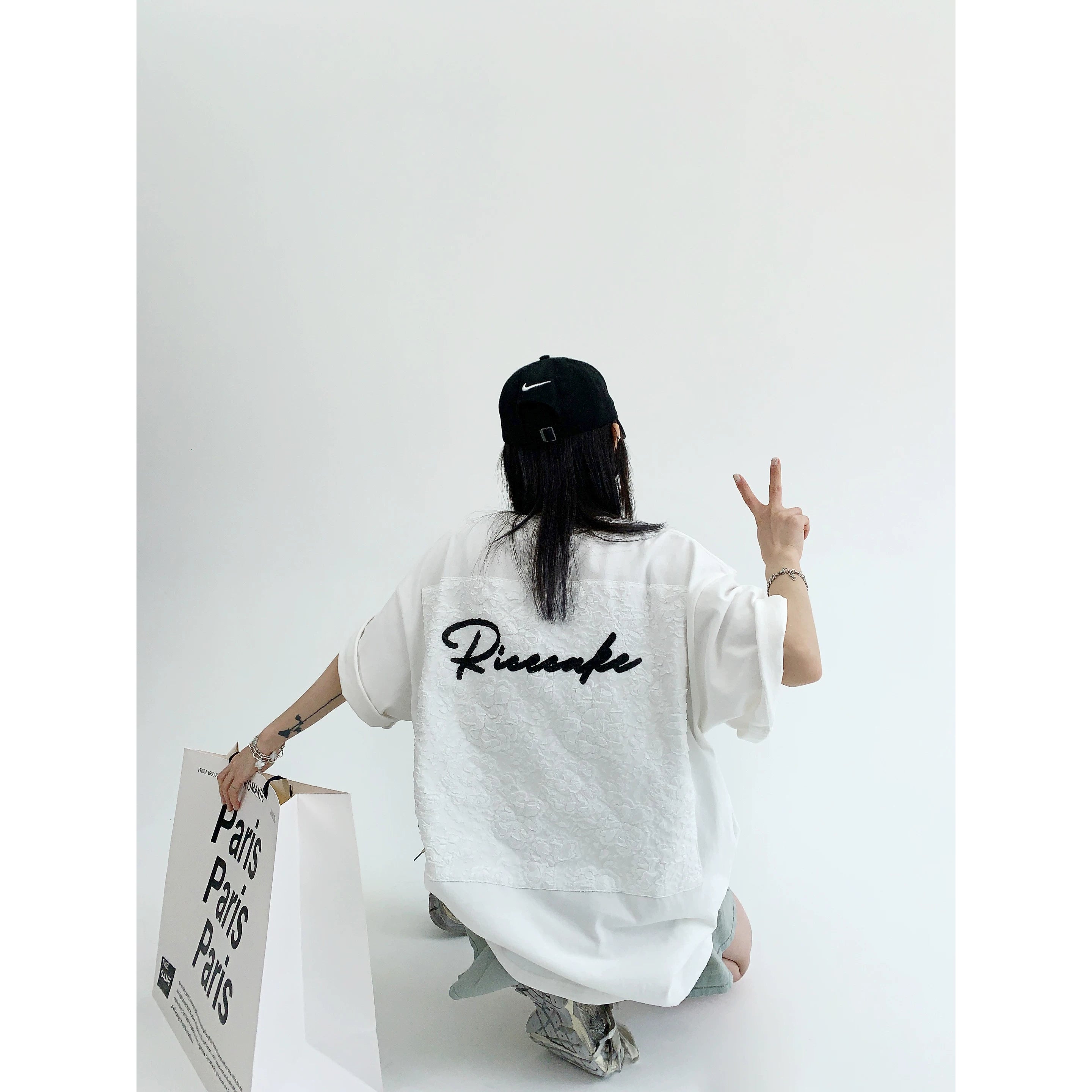 Midnight Lace Script Tee