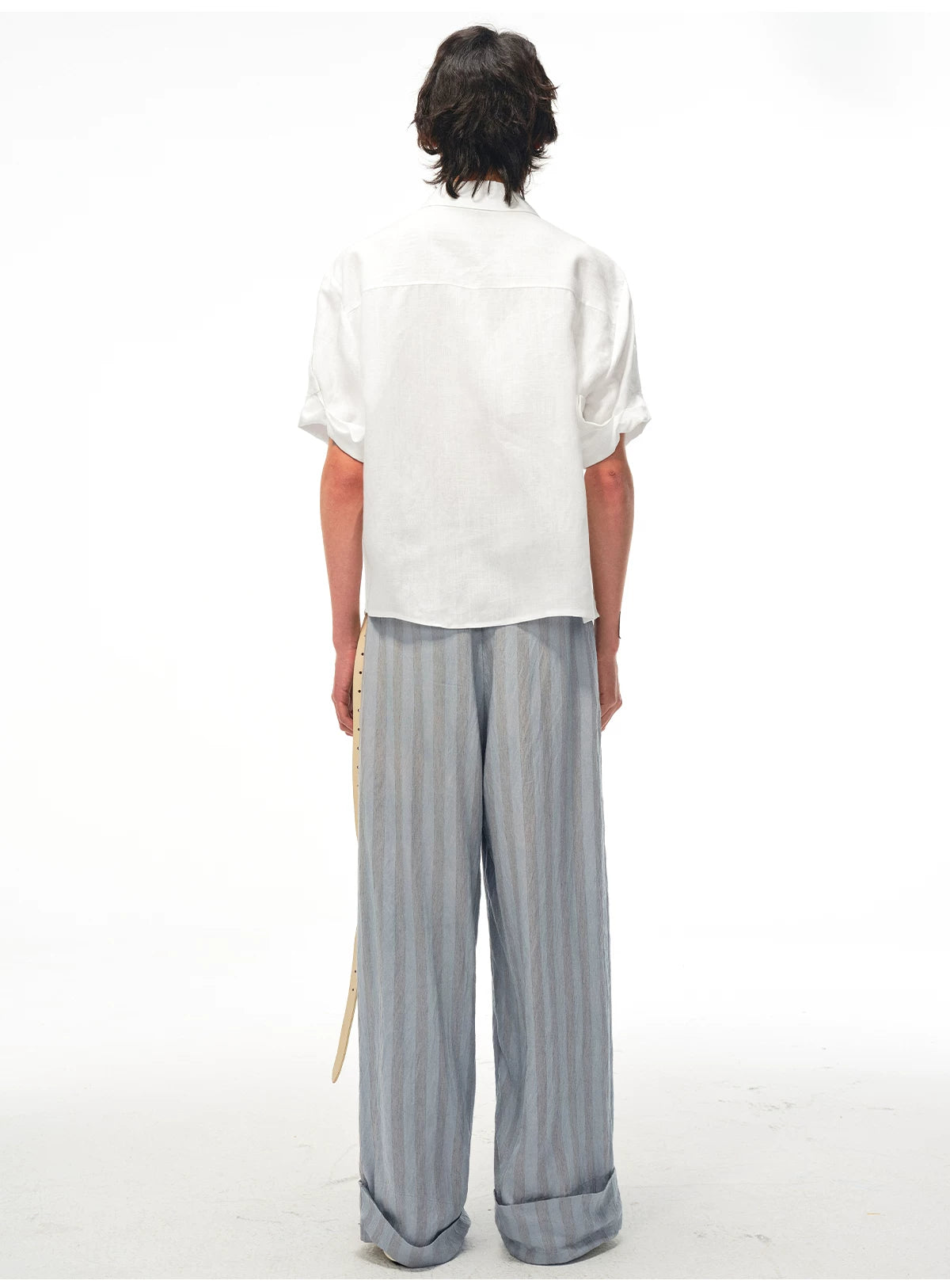 Linen Relaxed Button-Up Shirt
