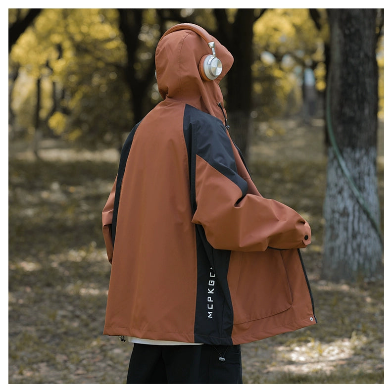 Colorblock Windproof Outdoor Jacket