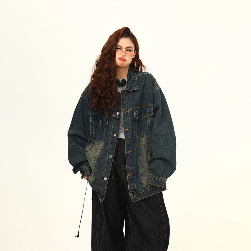 Urban Fade Oversized Denim Jacket