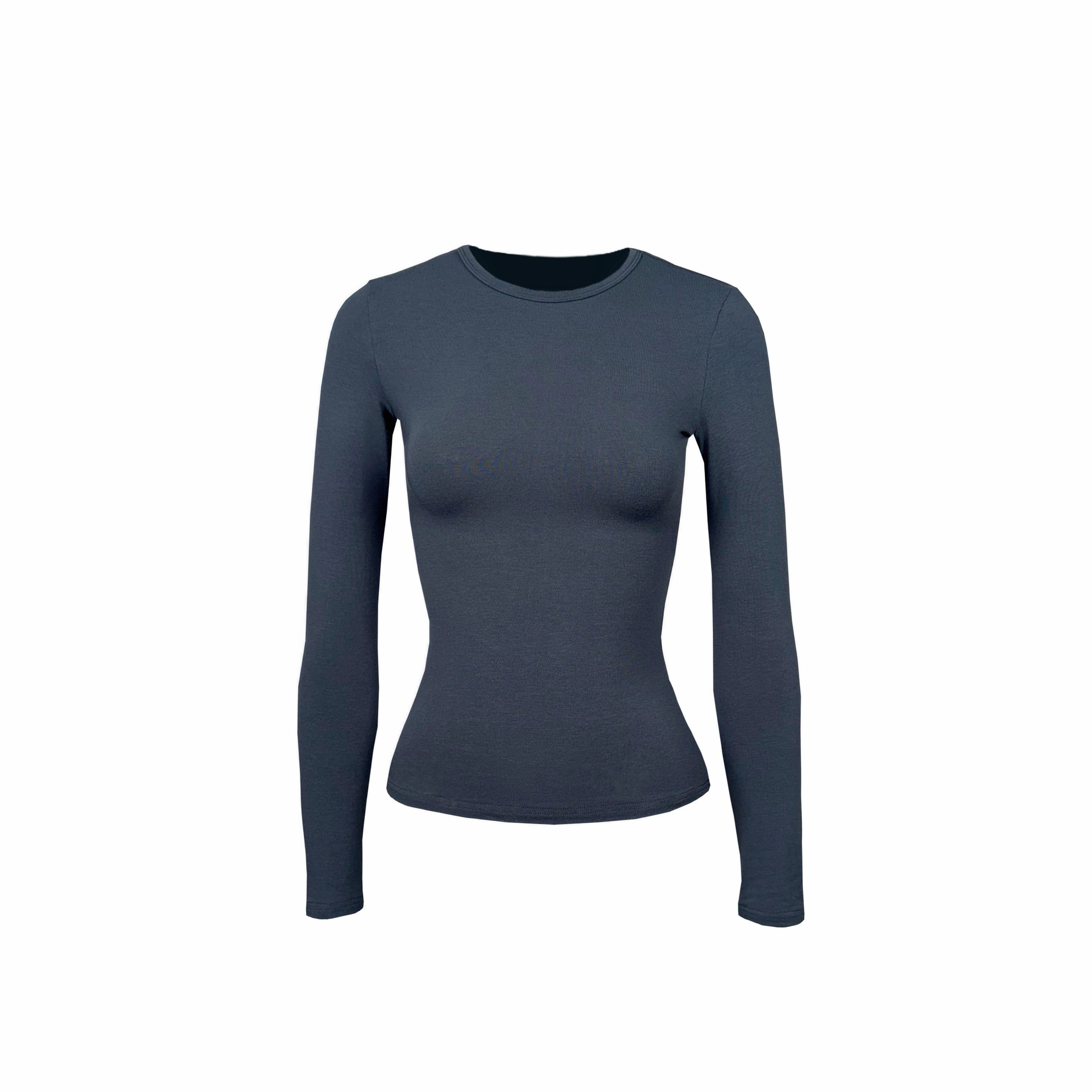 Four-Color Crew Neck Long Sleeve Layer