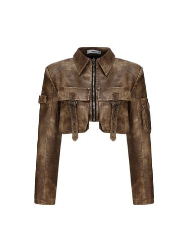 Fleece-Lined & Non-Fleece Leather Jacket - chiclara