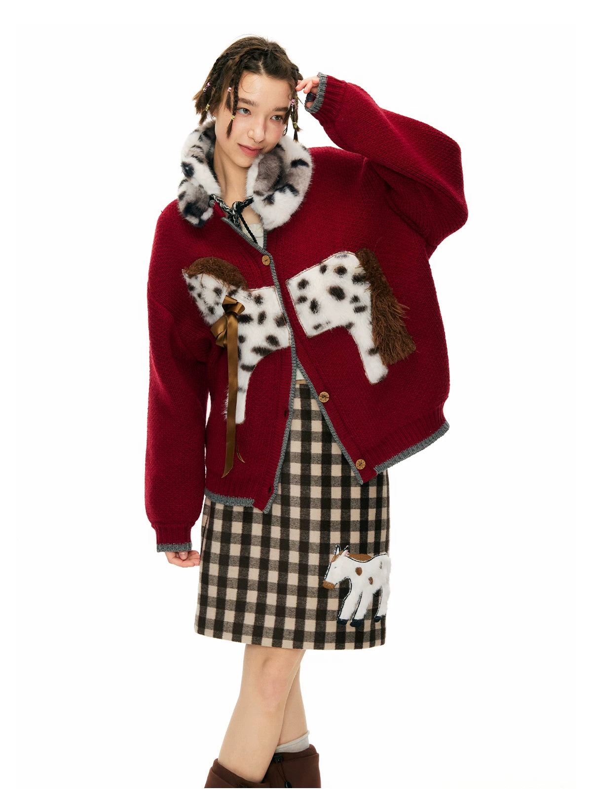 Spotted Pony Stable Knit Cardigan