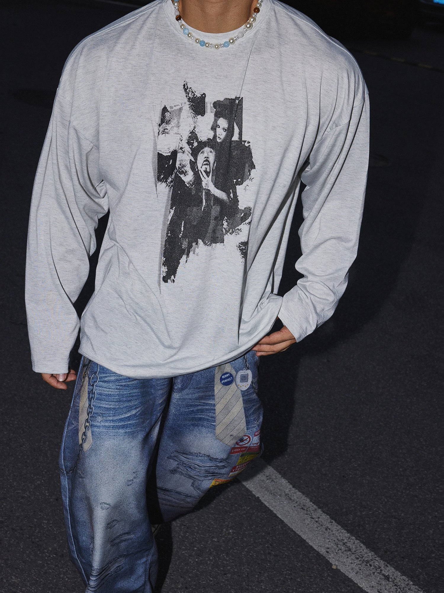 Rebel Print Longsleeve Sweatshirt