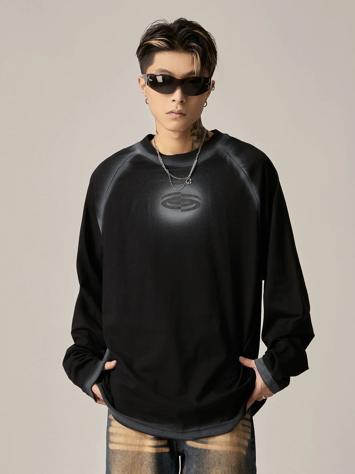 Stealth Logo Oversized Sweatshirts