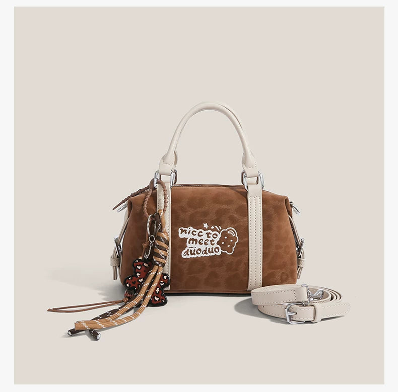 Doodle Charm Barrel Bag