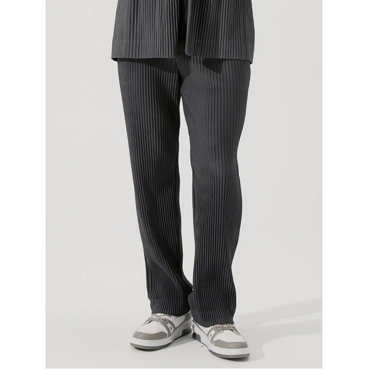 Frostline Pleated Straight-Leg Trousers