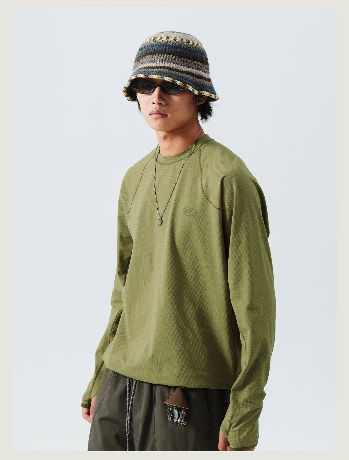 Textured Crewneck Performance Sweatshirt