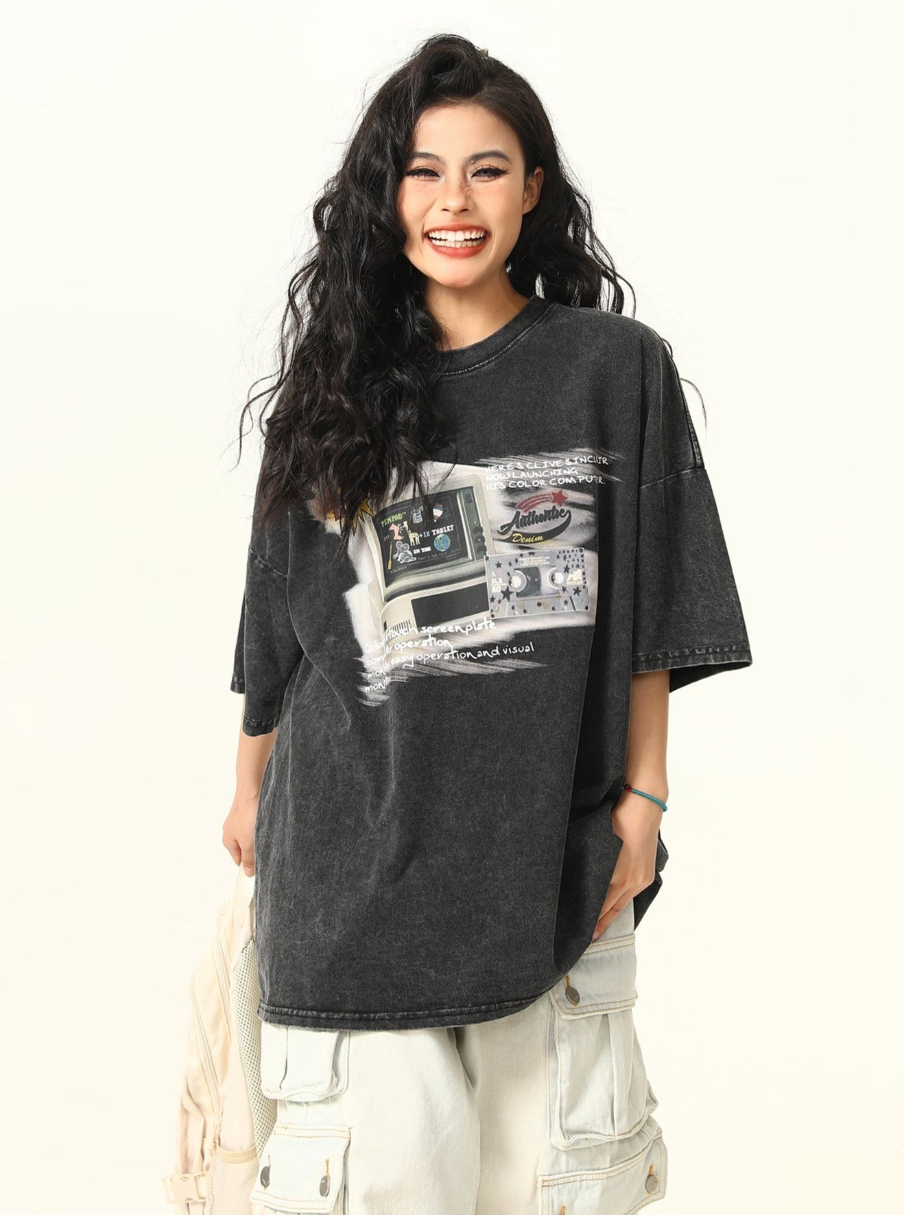 Retro Game Oversized T-Shirt