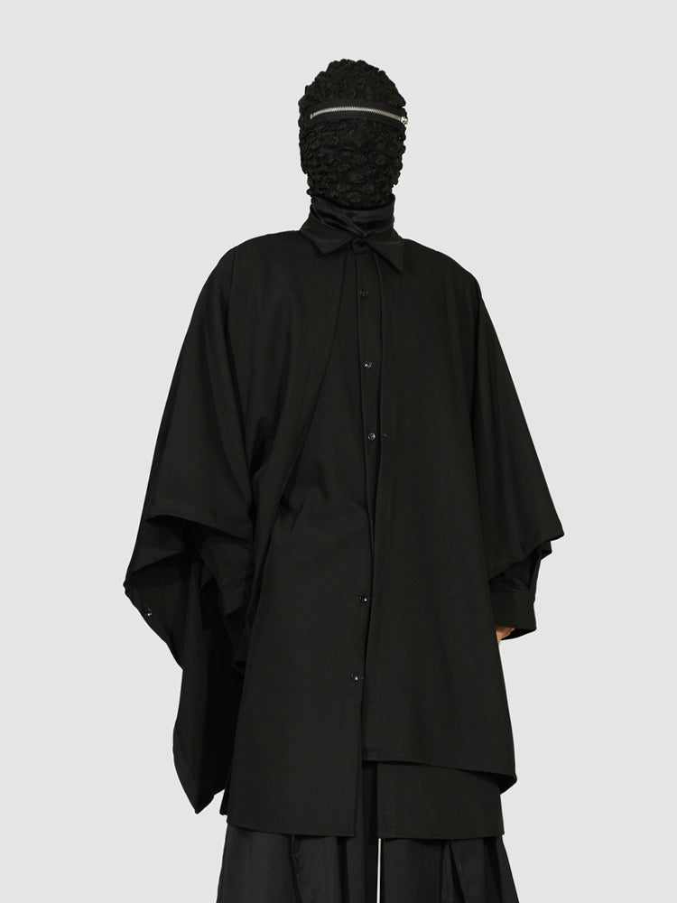 Avant-Garde Oversized Black Shirt