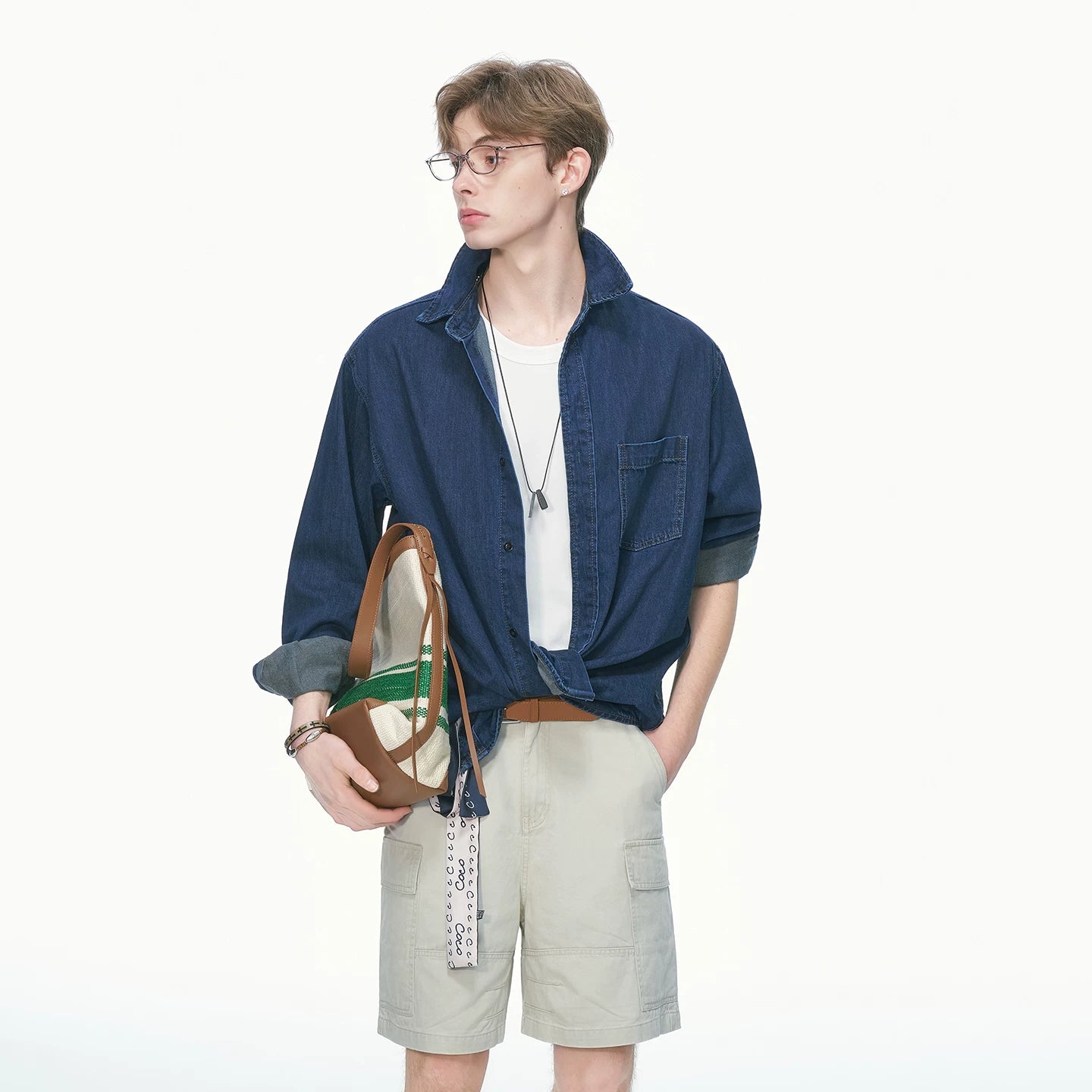 Indigo Studio Oversized Denim Shirt