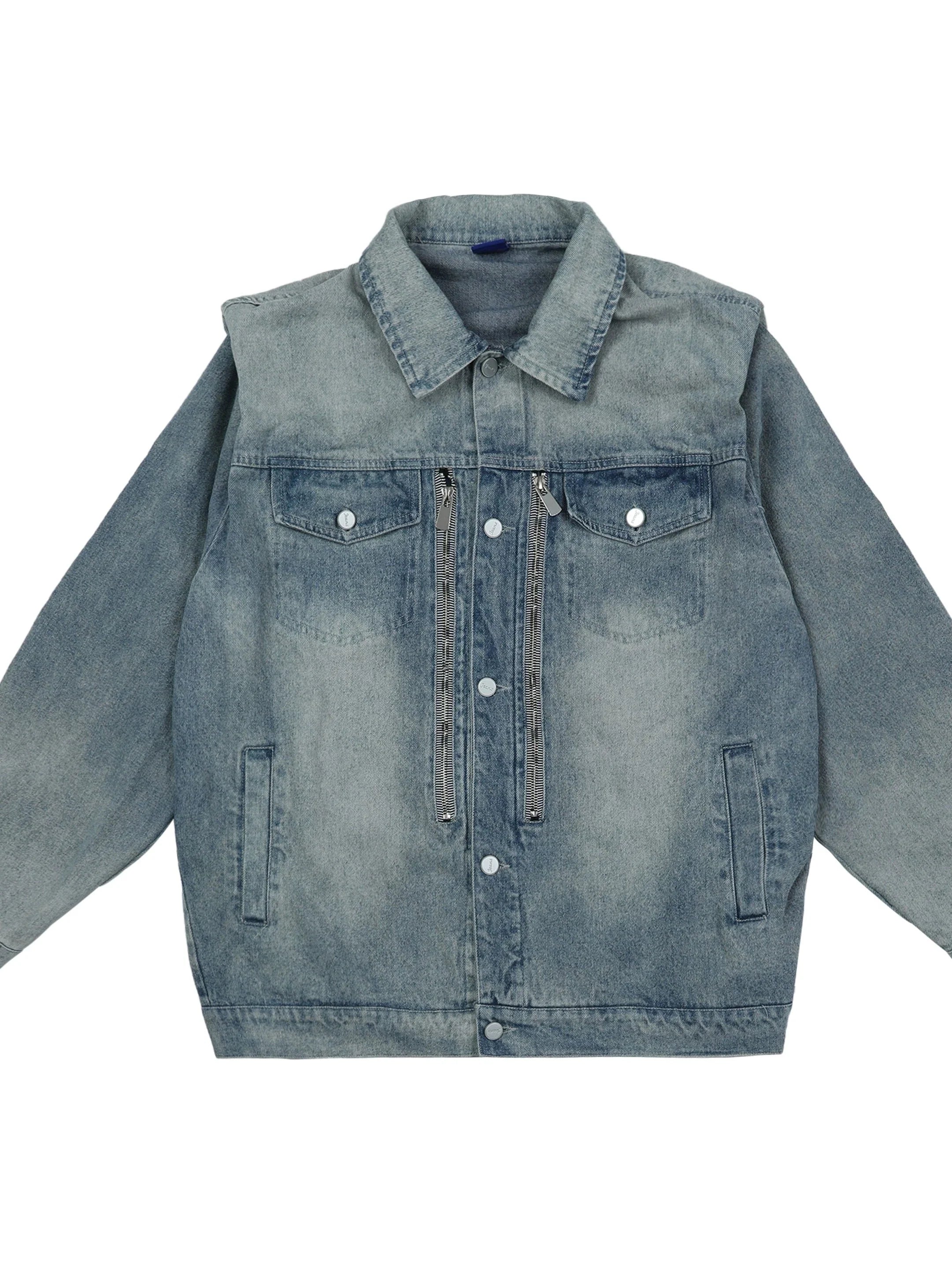 Veste en jean zip