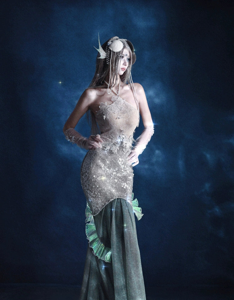 Polarized Gown Mermaid Dress