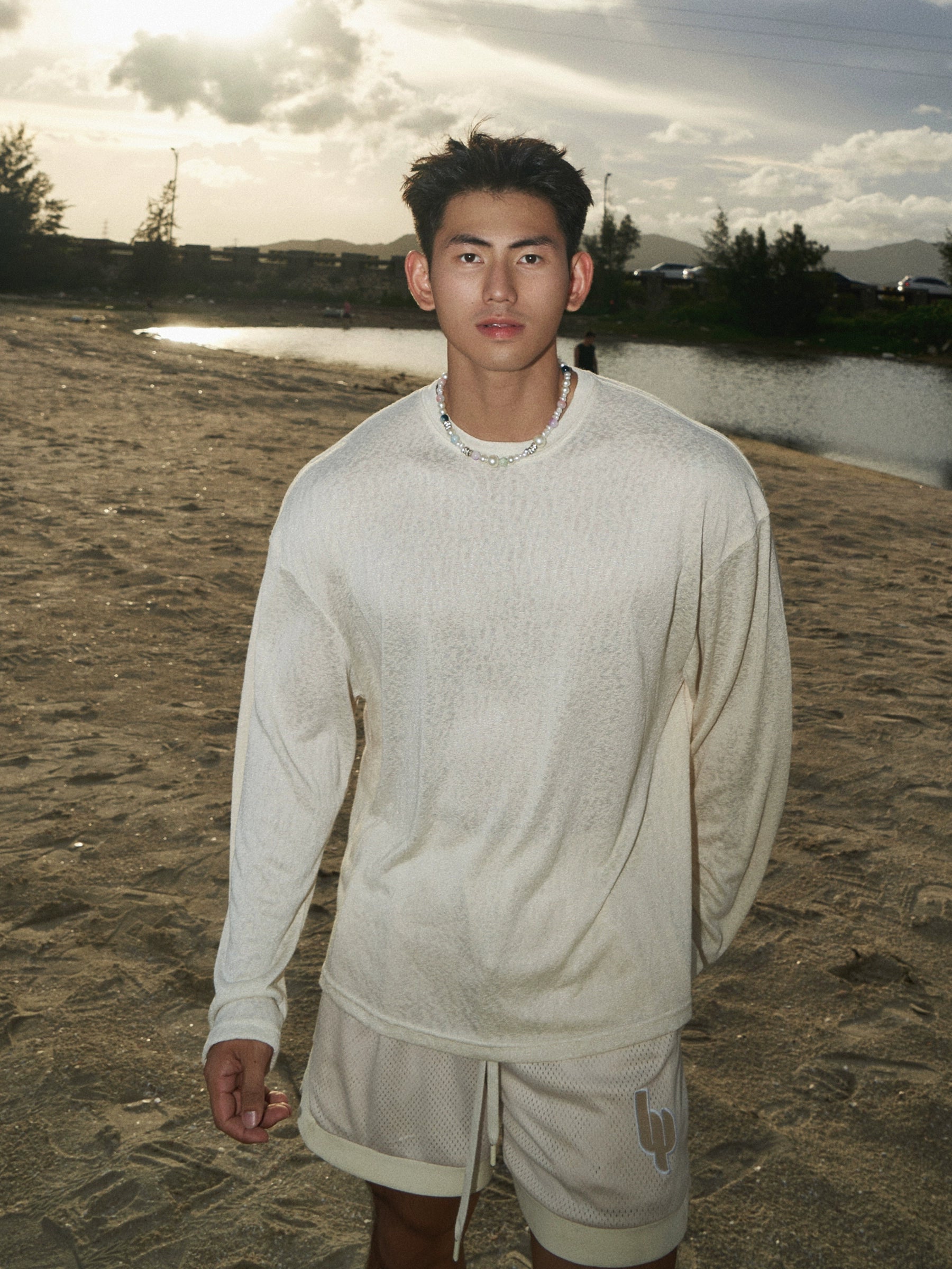 Sheer Long Sleeve Shirt