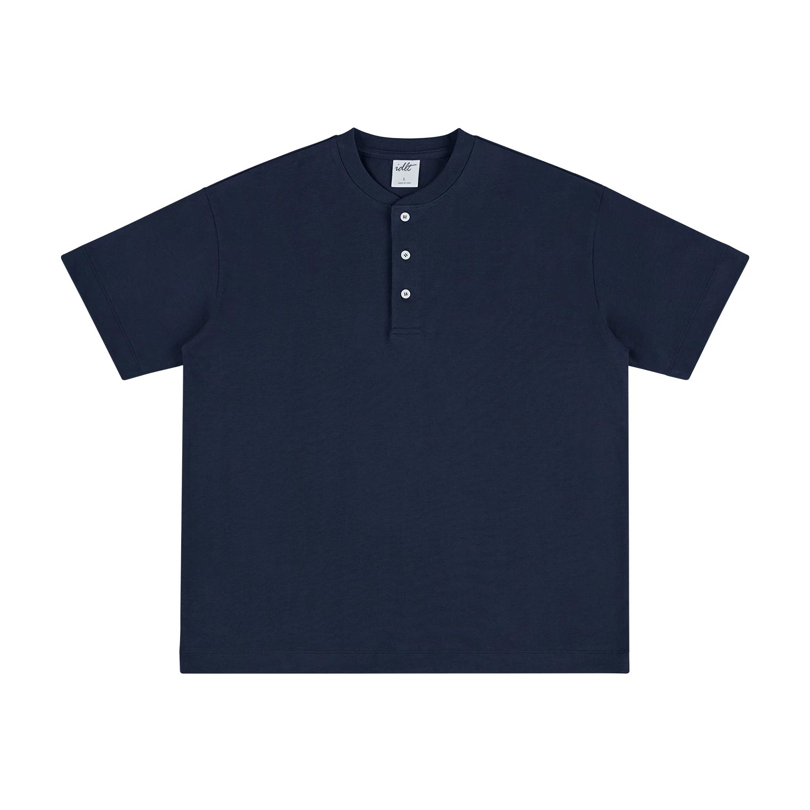 Core Crest Short-Sleeve Henley Tee