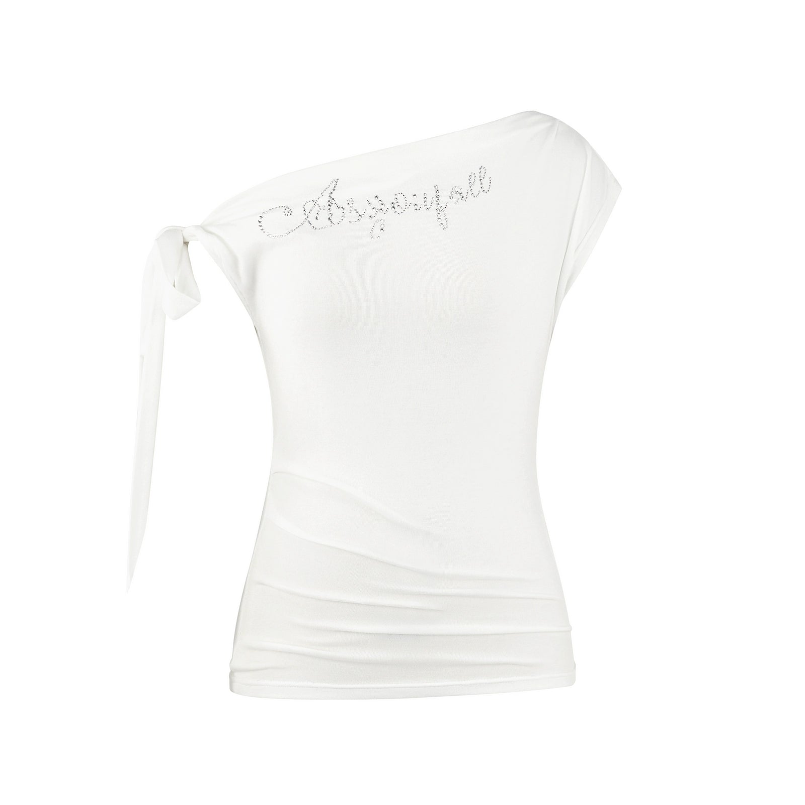 One-Shoulder Bow Top