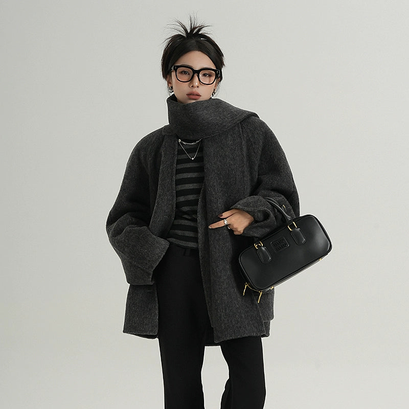 Commuter Scarf Wool Jacket