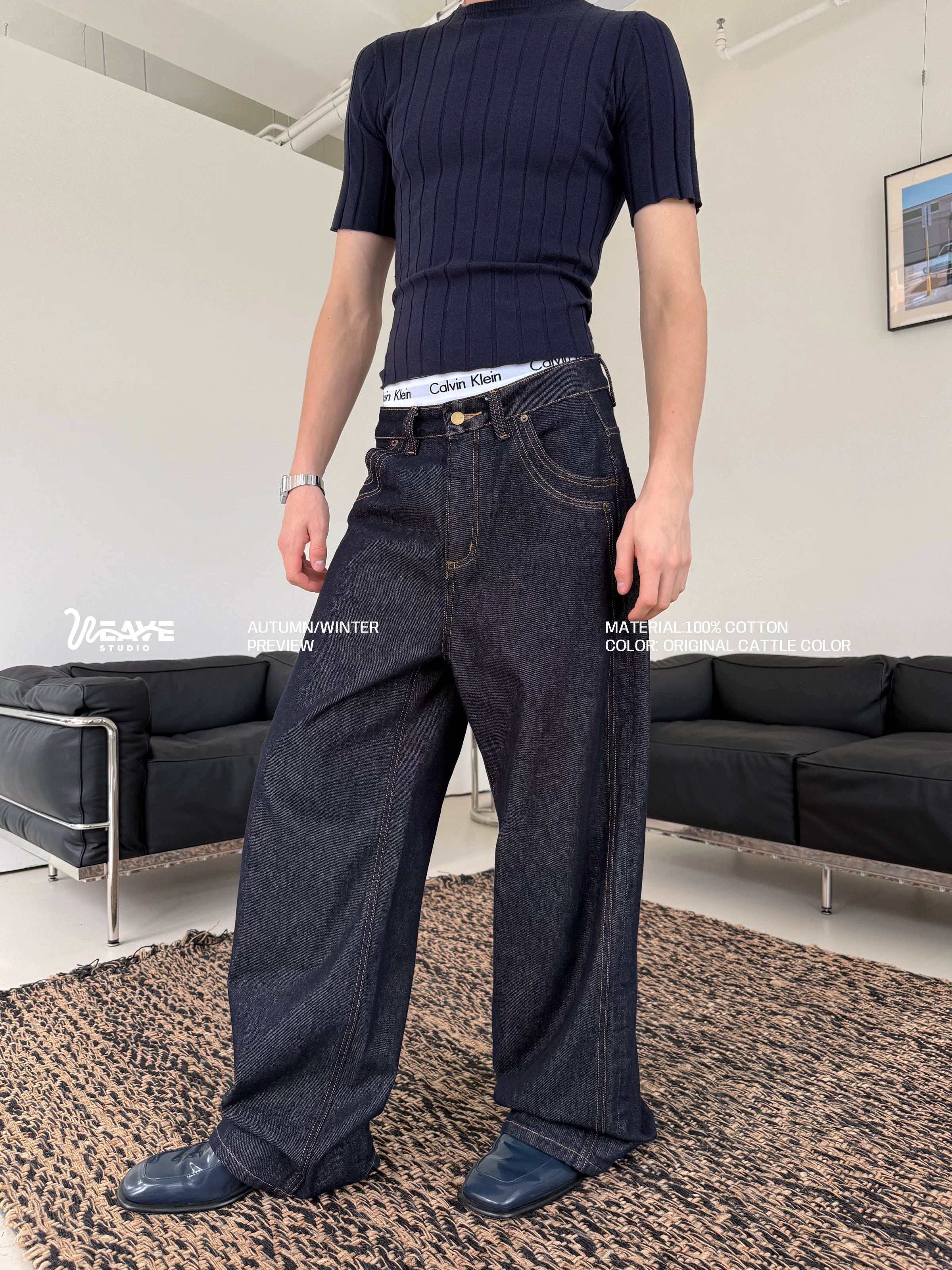 Midnight Forge Wide Carpenter Denim