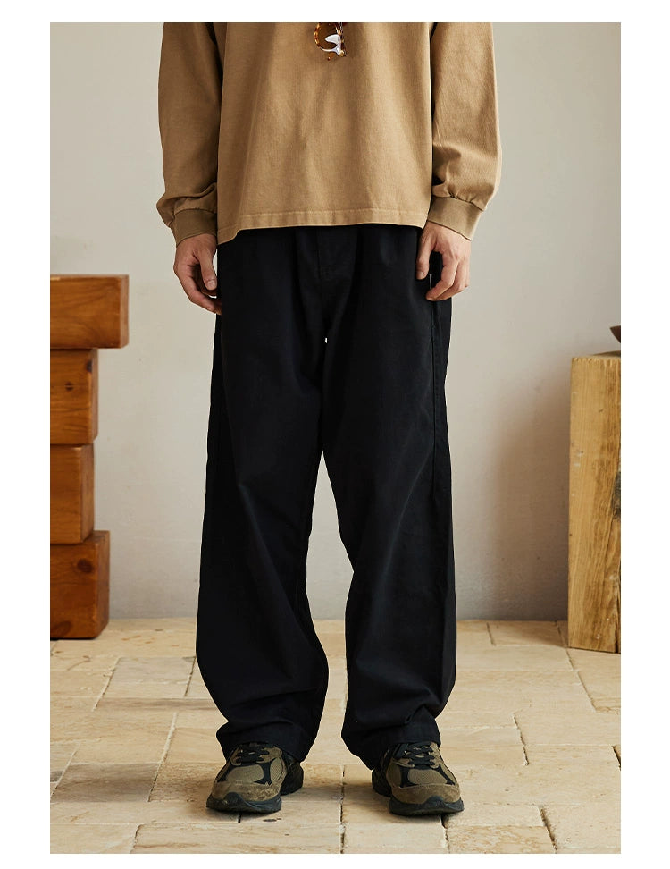 Army Green/Khaki Loose Casual Pants